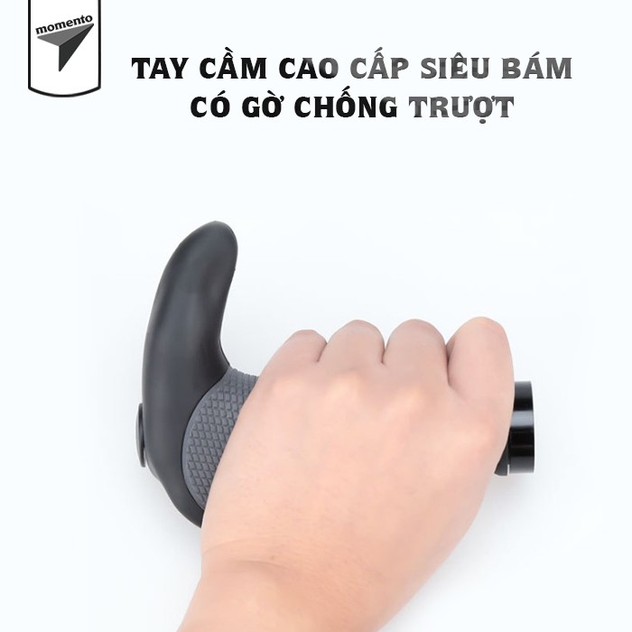 Set 2 Tay Nắm Xe Đạp Cao Cấp Có Sừng Chống Trượt (Kèm Đồ Siết Ốc)