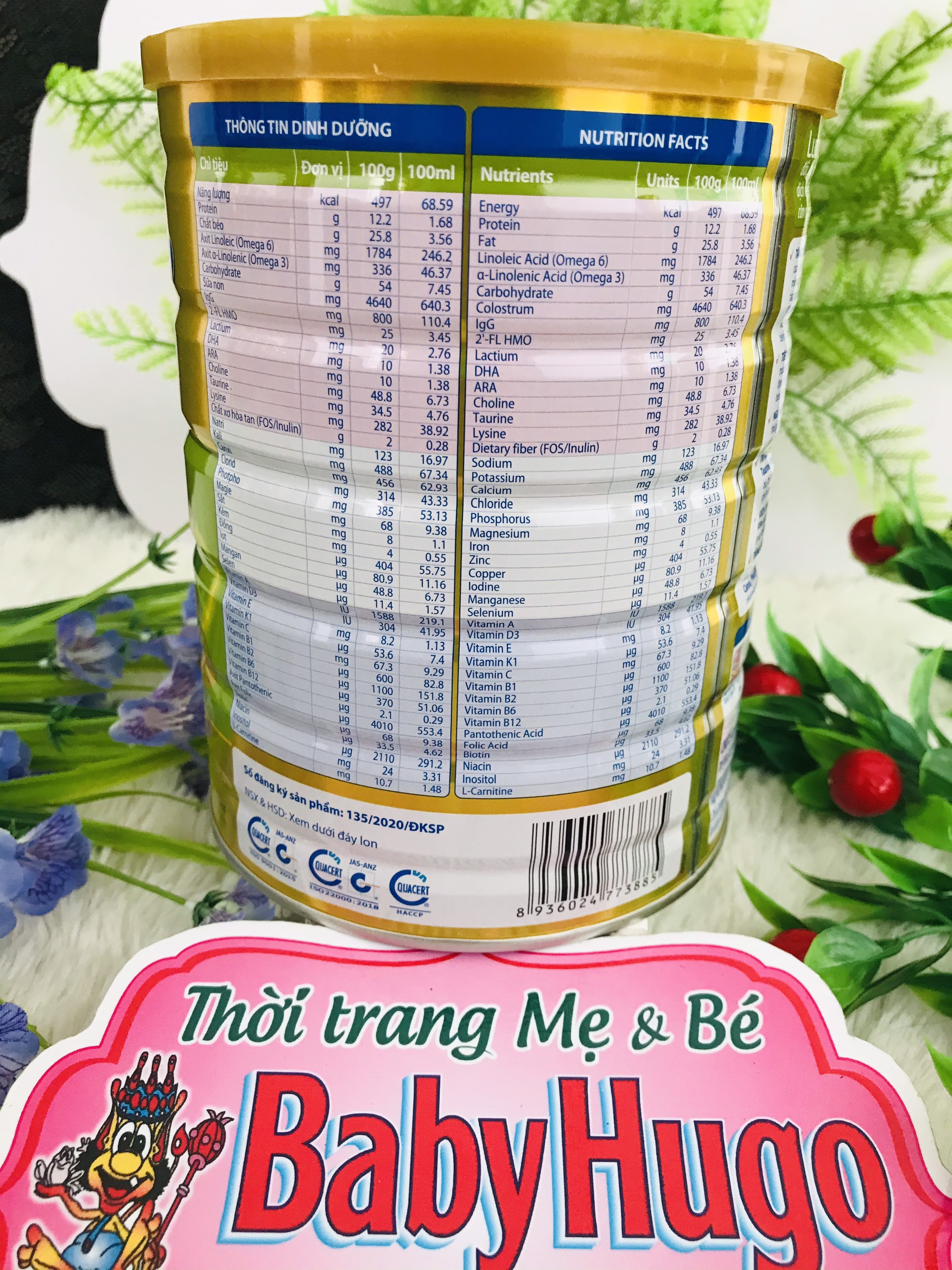 [TẶNG XE CHÒI] Combo 6 lon Lumiar Colostrum 0+ Lon 800gr