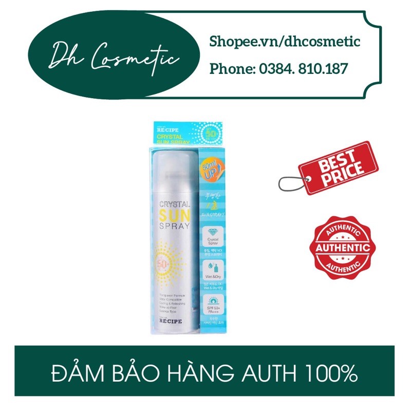 [Hàng Hàn Chính Hãng] KEM CHỐNG NẮNG DẠNG XỊT CRYSTAL SUN SPRAY SPF 50+ PA+++