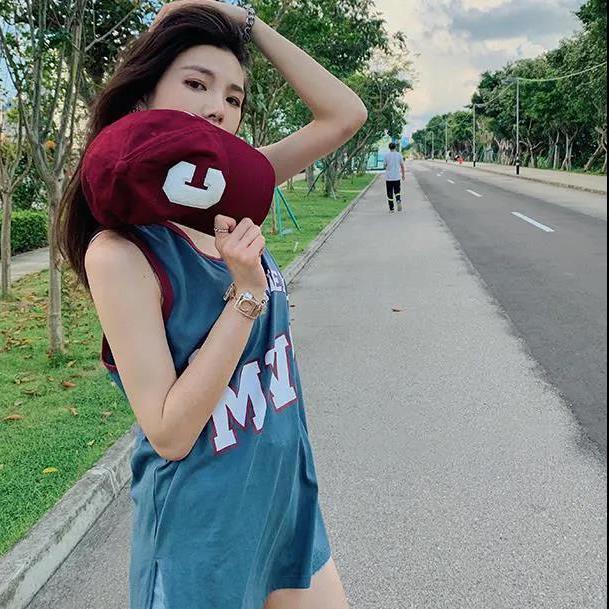 Áo Thun Bóng Rổ Không Tay Dáng Rộng Phong Cách Hàn Quốc Thời Trang Mùa Hè Cho Nữ | BigBuy360 - bigbuy360.vn