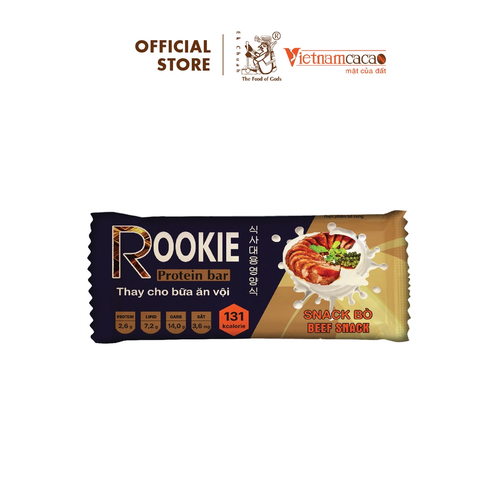 Đồ ăn vặt Thanh năng lượng Rookie Bar cung cấp năng lượng cho ngày mới  – Vinacacao