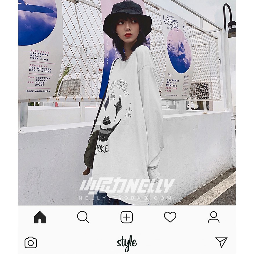 (CÓ SẴN) Aó thun dài tay Nelly : Mẫu JOKER | BigBuy360 - bigbuy360.vn