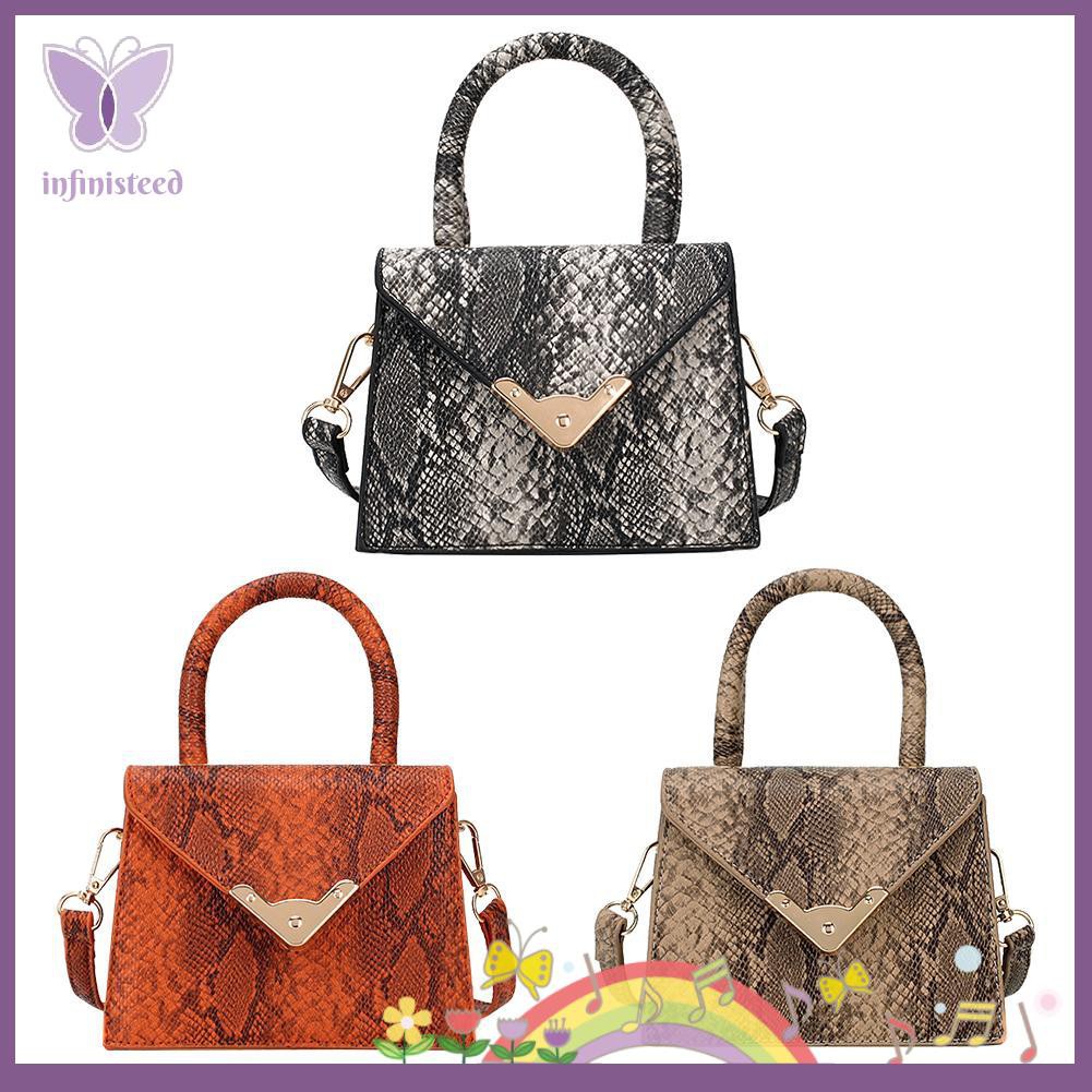 Túi Xách Họa Tiết Da Rắn Cho Nữ
