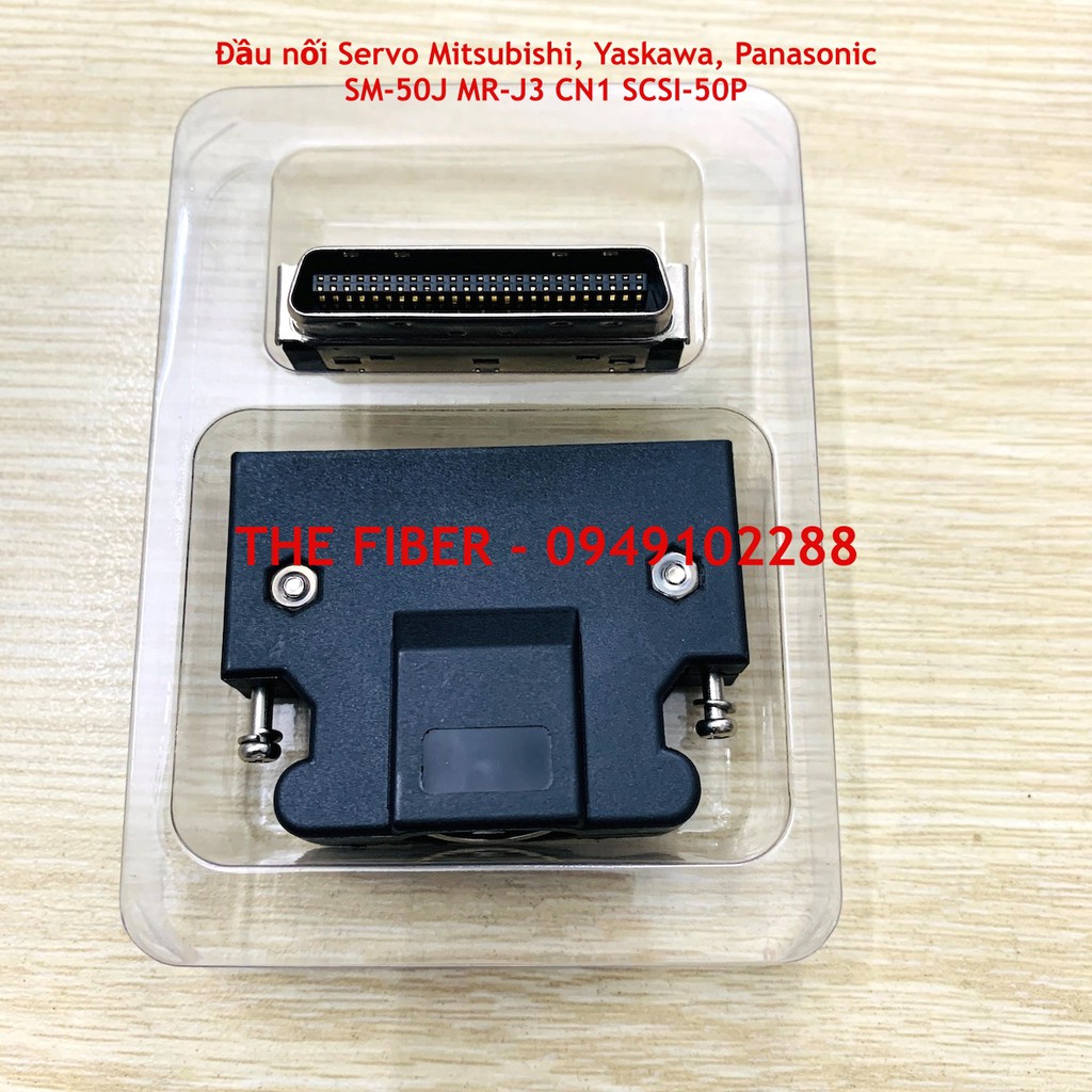 Đầu nối Servo Mitsubishi SM-50J MR-J3 CN1 SCSI-50P (Và các dòng Yaskawa, Panasonic, Delta)