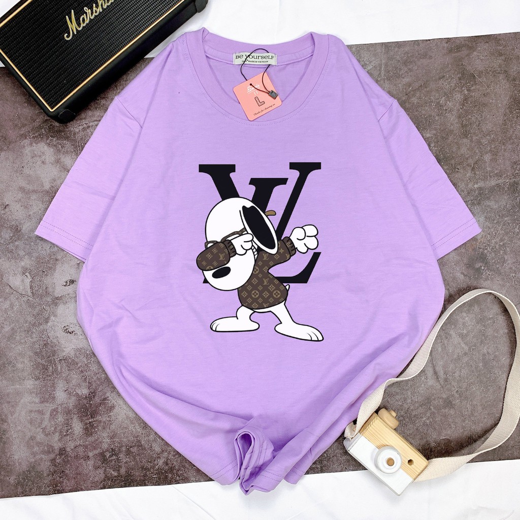 - Áo thun tay ngắn Be Yourself unisex size M L XL - SNOOPY