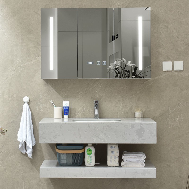 [Tủ phòng tắm] Tủ chậu rửa kết hợp gia đình tắm | BigBuy360 - bigbuy360.vn