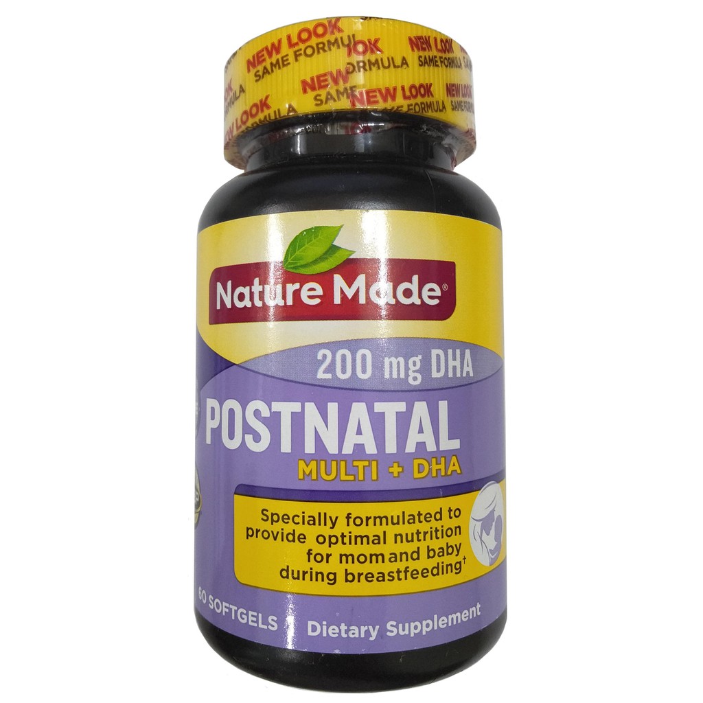 Nature Made Postnatal Multi DHA 60 viên - Nhathuocsuckhoe