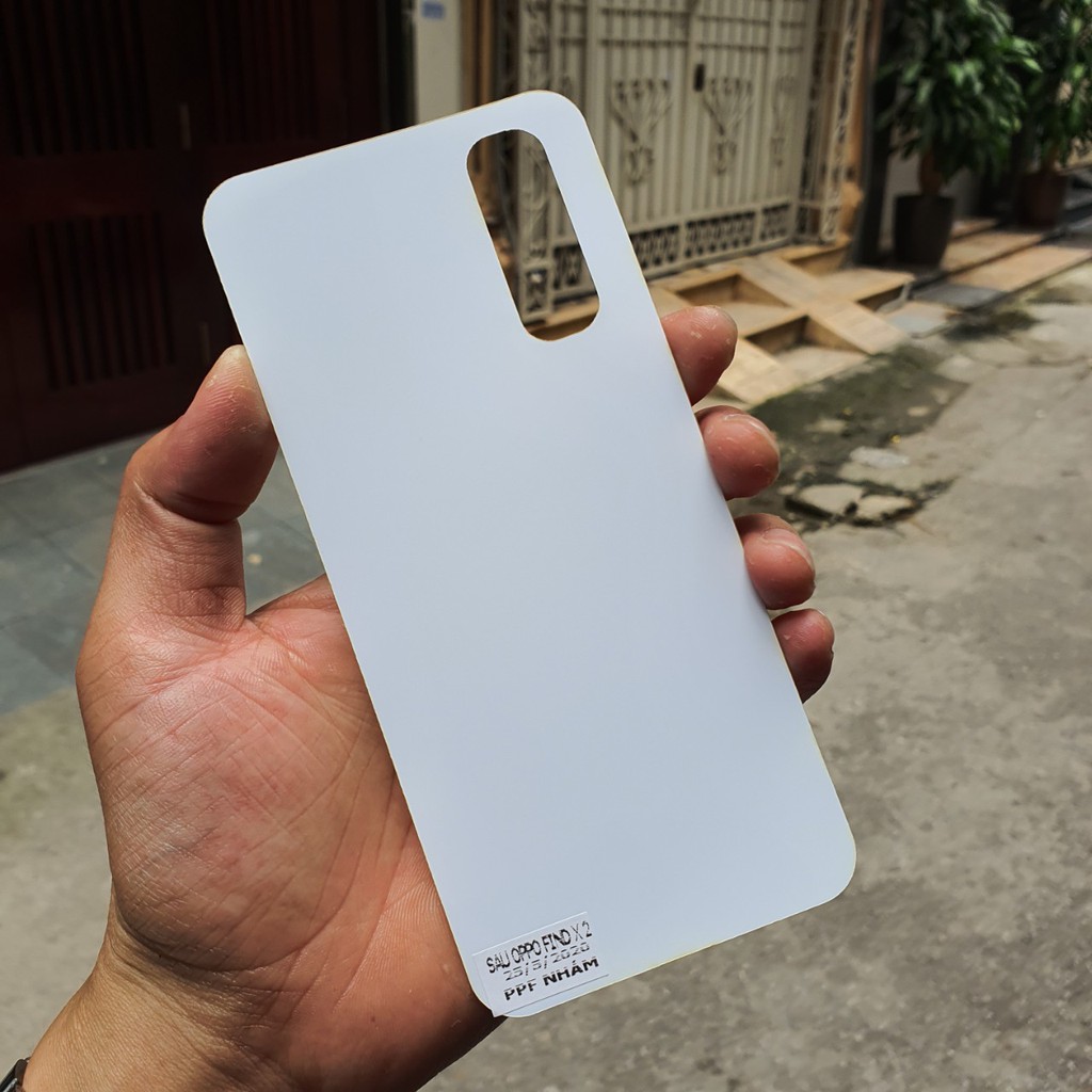 Dán dẻo PPF mặt lưng cho Oppo Find X2/ Find X2 Pro - PPF Nhám