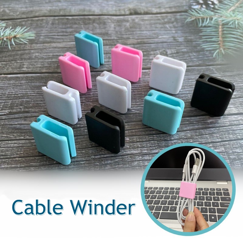 1 Phụ Kiện Giữ Dây Cáp Bằng Silicone Thiết Kế Sáng Tạo Cho Văn Phòng