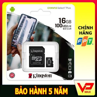 Thẻ nhớ Kingston 16gb tốc độ 100Mb/s