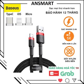 Cáp sạc nhanh baseus cafule typec/lightning/micro cable - cáp sạc dây dù iphone, android 1m/2m