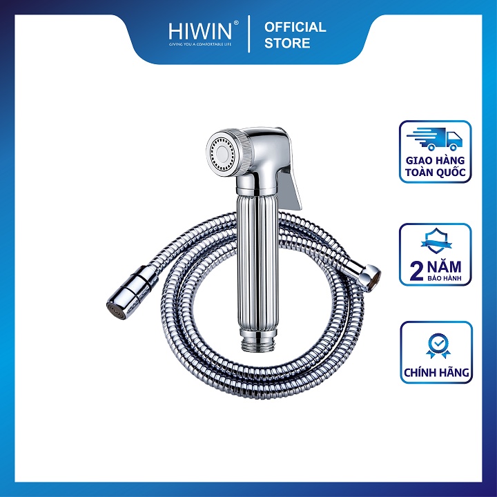 Bộ vòi xịt vệ sinh đa năng chất liệu đồng mạ crom mặt gương bóng HIWIN PJF-2002