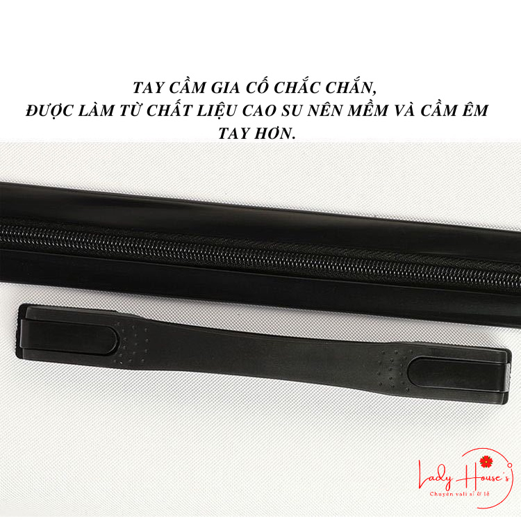 HÌNH THẬT_ Vali Du Lịch Tay Kéo In Hình Chim Hạc Chất Liệu Nhựa Nhám PC+ABS Bền 4 Bánh Xe Xoay 360 Độ Hàng Sẵn