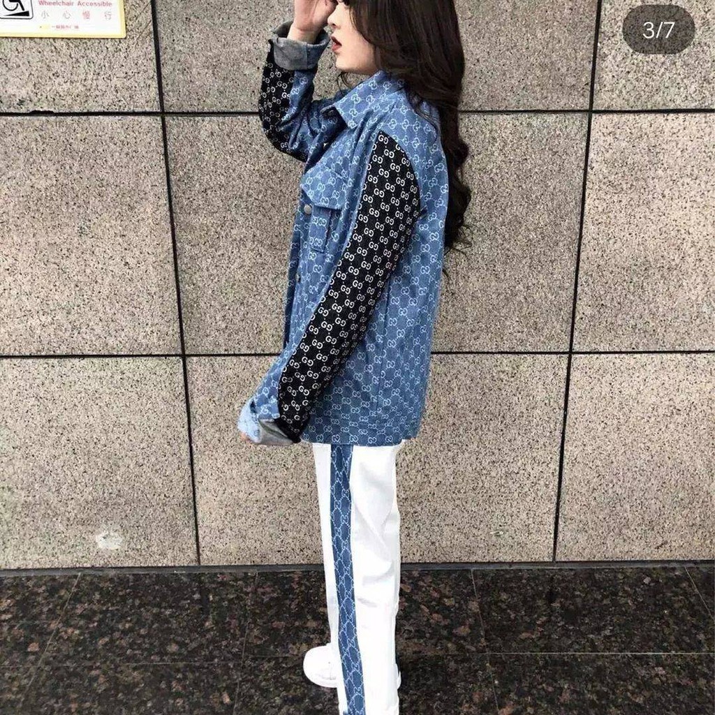 Áo Sơ Mi denim Tay Dài Dáng Rộng Phong Cách Hàn Quốc Thời Trang Xuân Thu Cho Nữ