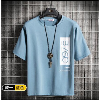 Áo thun tay ngắn in họa tiết phong cách Hàn Quốc cá tính cho nam | BigBuy360 - bigbuy360.vn