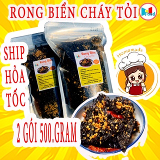 250gr Rong biển cháy tỏi - RONG BIỂN SẤY GIÒN SÓC TỎI ỚT