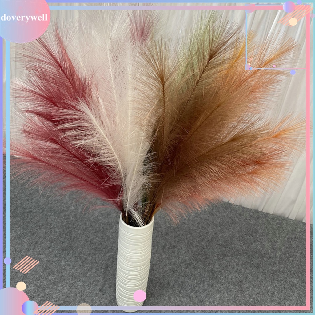 1 Cây Cỏ Nhân Tạo Bằng Sợi Tổng Hợp Mềm Mại Phong Cách Boho Trang Trí Nhà Cửa