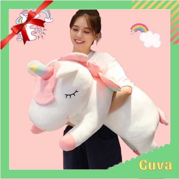 ` Gối ôm gấu bông kỳ lân size 60cm, 80cm hàng cao cấp VG652