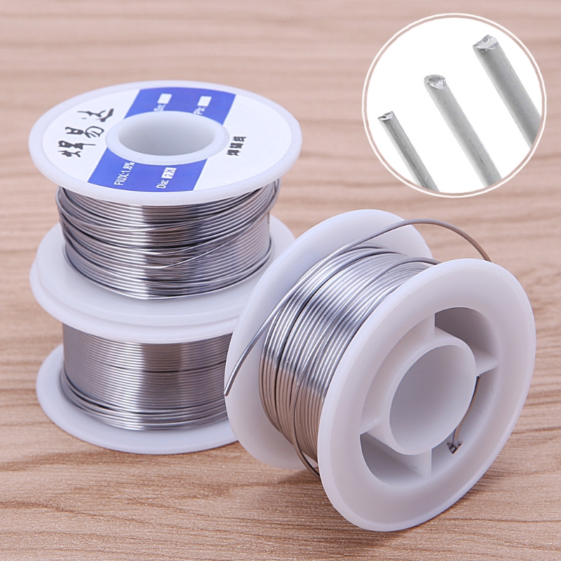 Cuộn Dây Thiếc Hàn Chì Nóng Chảy Lõi Chất Khử Rosin 0.6mm/0.8mm/1.0mm