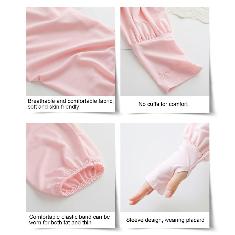 Đôi tay áo chống tia uv bằng lụa lạnh thời trang dành cho nam nữ đi xe đạp