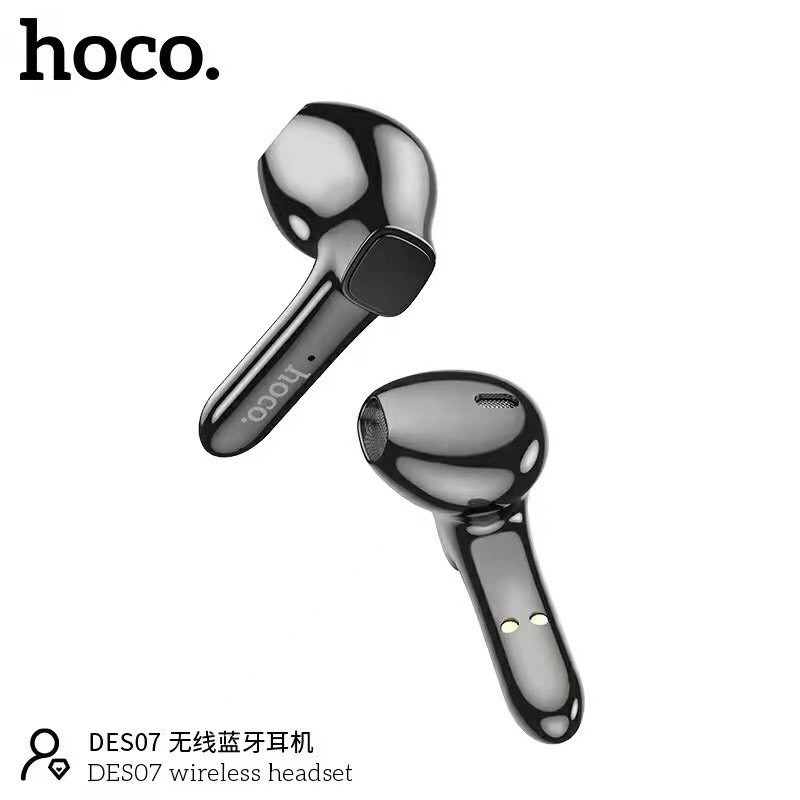 Tai Nghe Bluetooth TWS Hoco DES07 V5.0 Pin 280mAh Kiểu Dáng Thời Thượng - BẢO HÀNH CHÍNH HÃNG