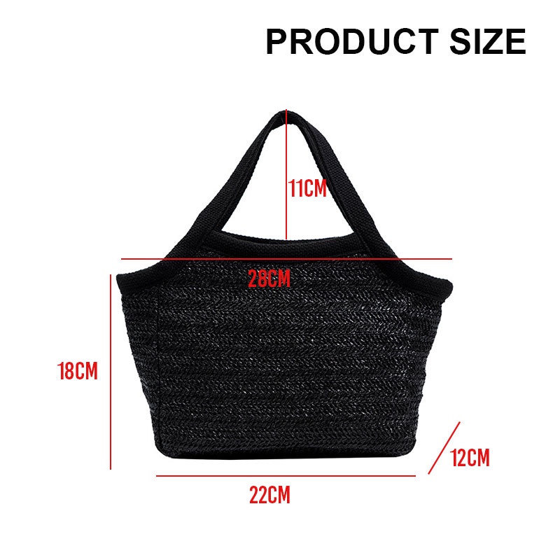 Túi đeo vai YADOU bằng cói đan tay phong cách Hàn Quốc mới dành cho nữ