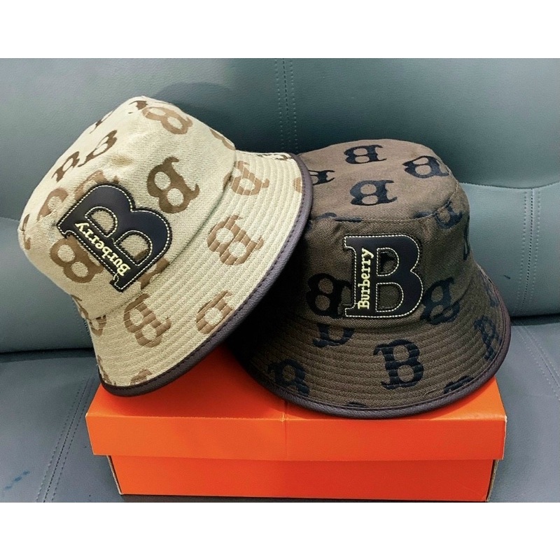 Mũ bucket B.ur viền da cao cấp