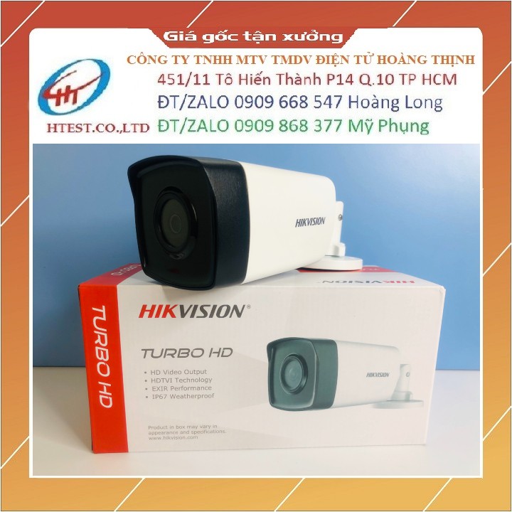 Camera Hikvision 2.0MP hồng ngoại 80m DS-2CE17D0T-IT5 (3.6mm)