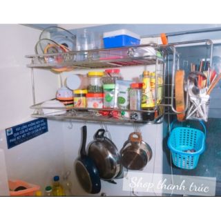 Kệ chén đa năng INOX  cao cấp treo tường
