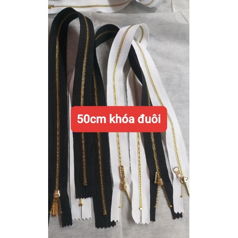 12 sợi dây kéo răng vàng HKK