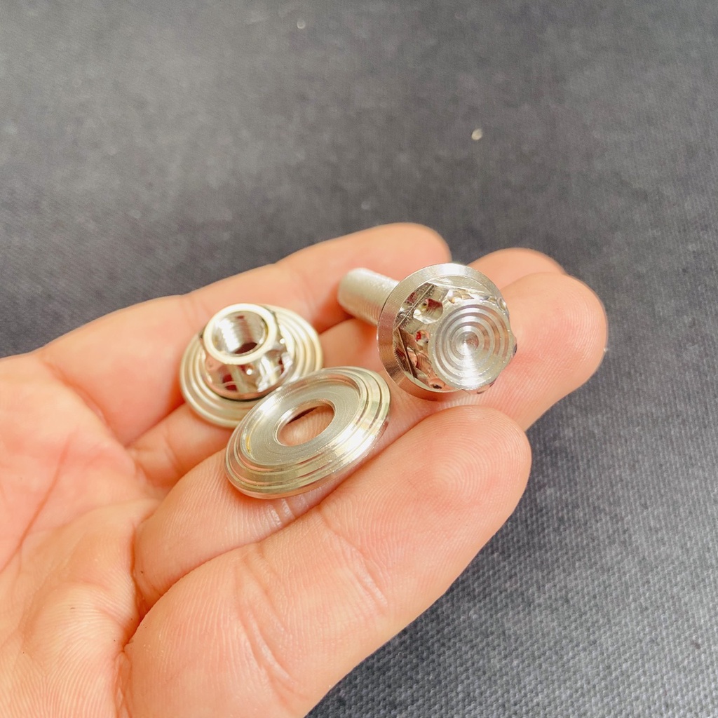 Bộ ốc treo pô kiểu SALAYA gắn trang trí xe máy siêu SÁNG BÓNG BAO RỈ SÉT trọn đời, ốc kiểu giá sỉ