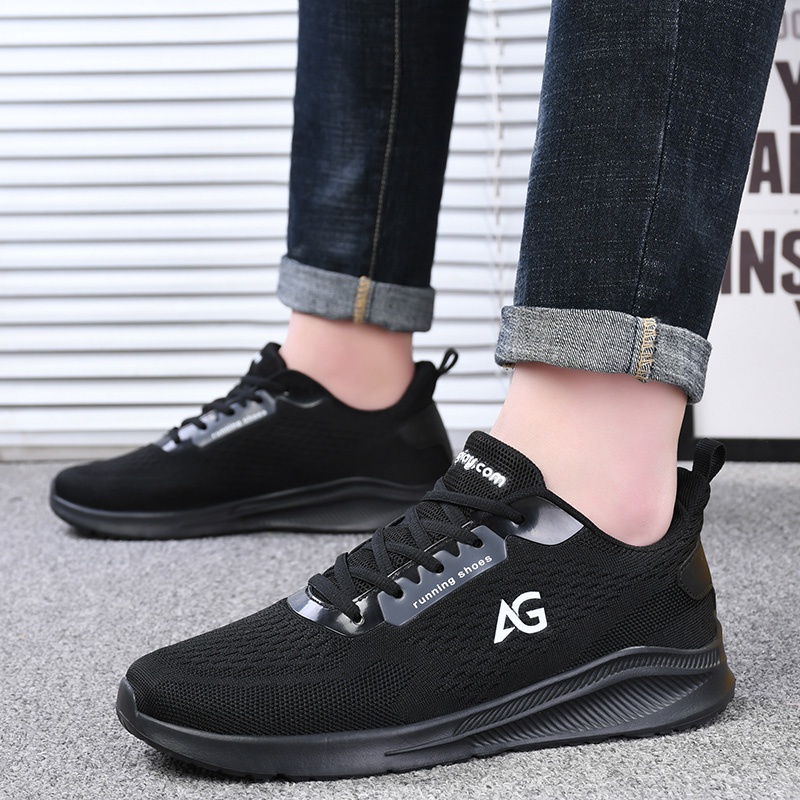 Giày thể thao nam AG0132, mẫu giày sneakers thoáng khí, êm nhẹ, thích hợp đi dã ngoại và tập luyện (Ảnh thật)
