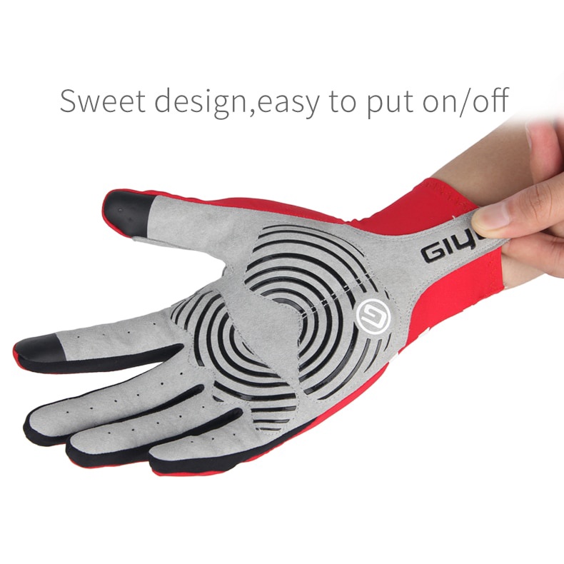 GIYO Găng Tay Đạp Xe Chống Trượt Có Thể Chạm Màn Hình Cảm Ứng 5 Màu Sắc