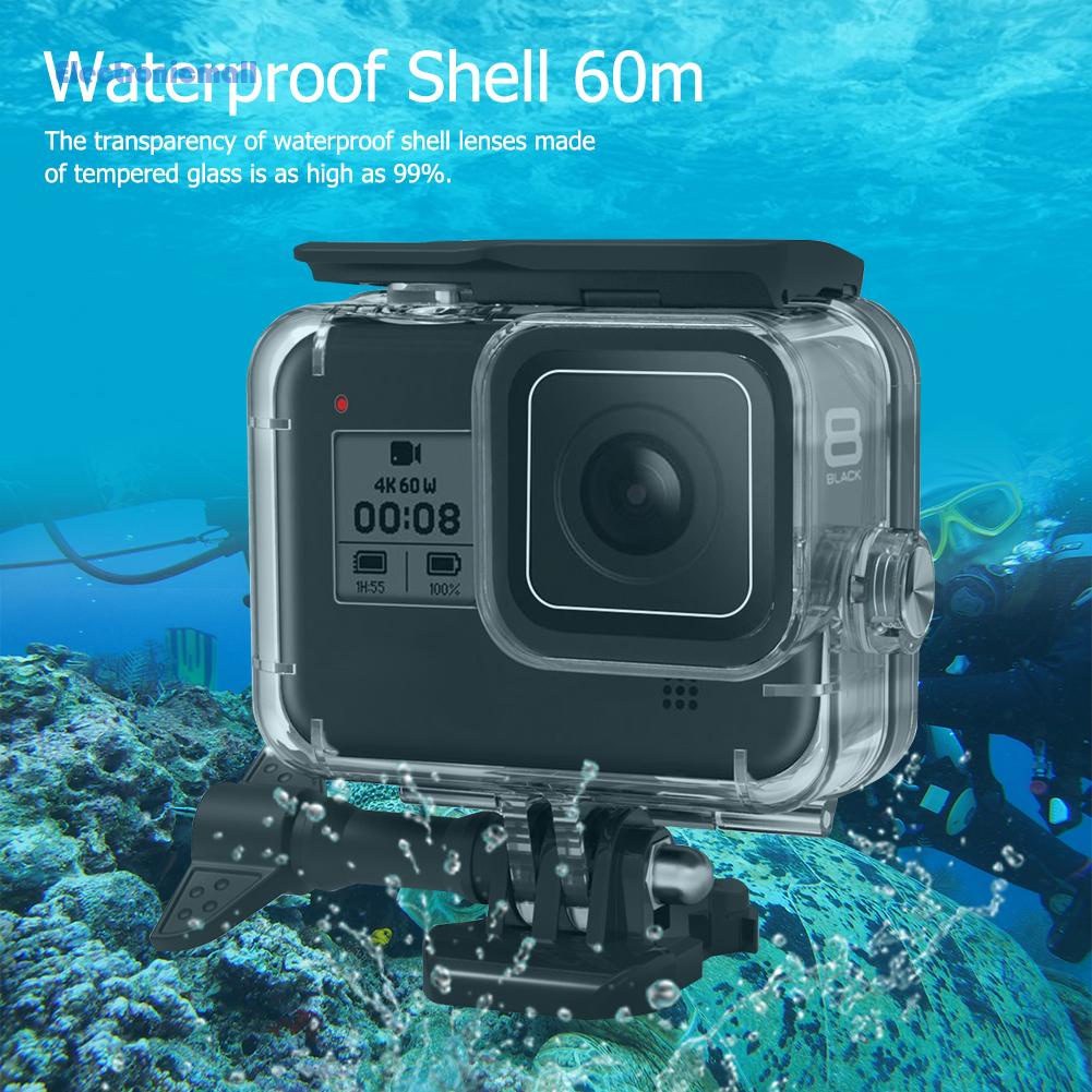 Vỏ bảo vệ chống thấm nước màu đen cho GoPro Hero 8 271* 60m
 | BigBuy360 - bigbuy360.vn
