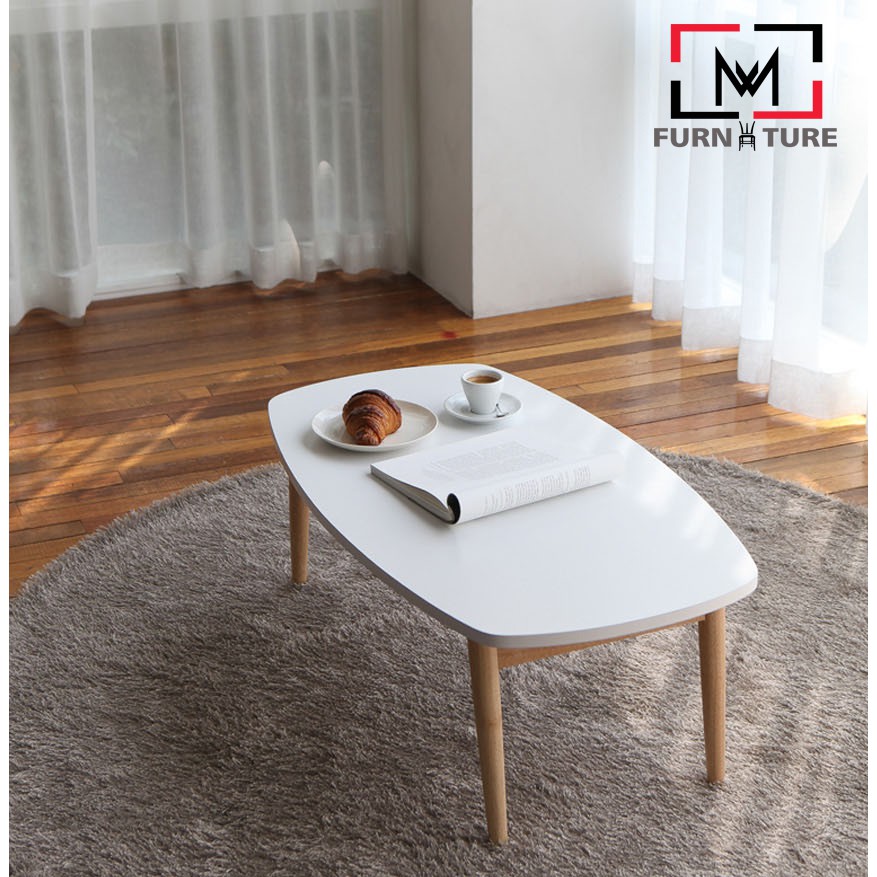 BÀN TRÀ/ SOFA HÀN QUỐC - B TABLE SIZE S MÀU TRẮNG