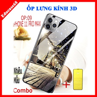 COMBO ốp lưng IPHONE 11 PRO MAX SANG TRỌNG (TẶNG KÈM 1 kính cường lực full màn hình) Educase68