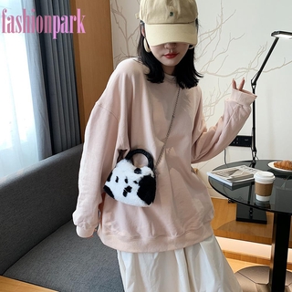 (Fas) Túi Xách Bông Bò Sữa Thời Trang