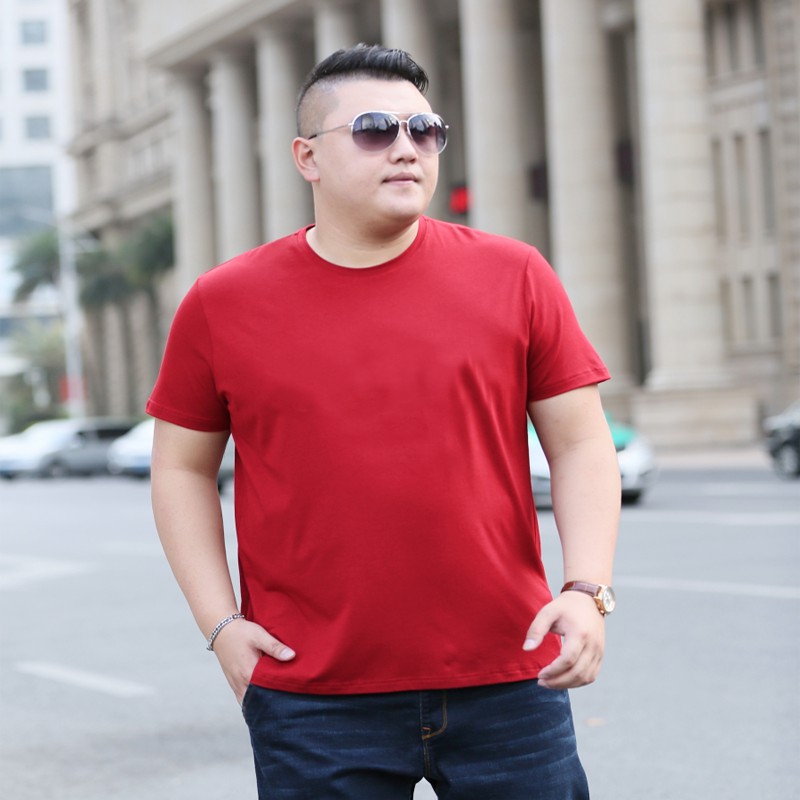 Áo Thun Nam BigSize Cổ Tròn Tay Ngắn từ 80kg - 105kg, Vải Cotton Thoáng Mát | BigBuy360 - bigbuy360.vn