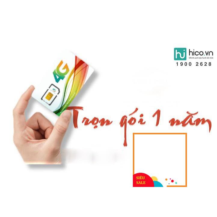 SIM 3G 4G VIETTEL D500 TRỌN GÓI 12 THÁNG KHÔNG CẦN NẠP TIỀN GIÁ CỰC RẺ - TẶNG BÚT CẢM ỨNG THÔNG MINH