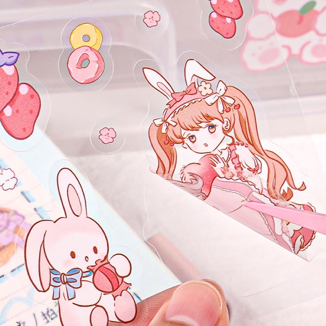 Túi 20 Tờ Sticker Dễ Thương Dán Trang Trí Không Thấm Nước