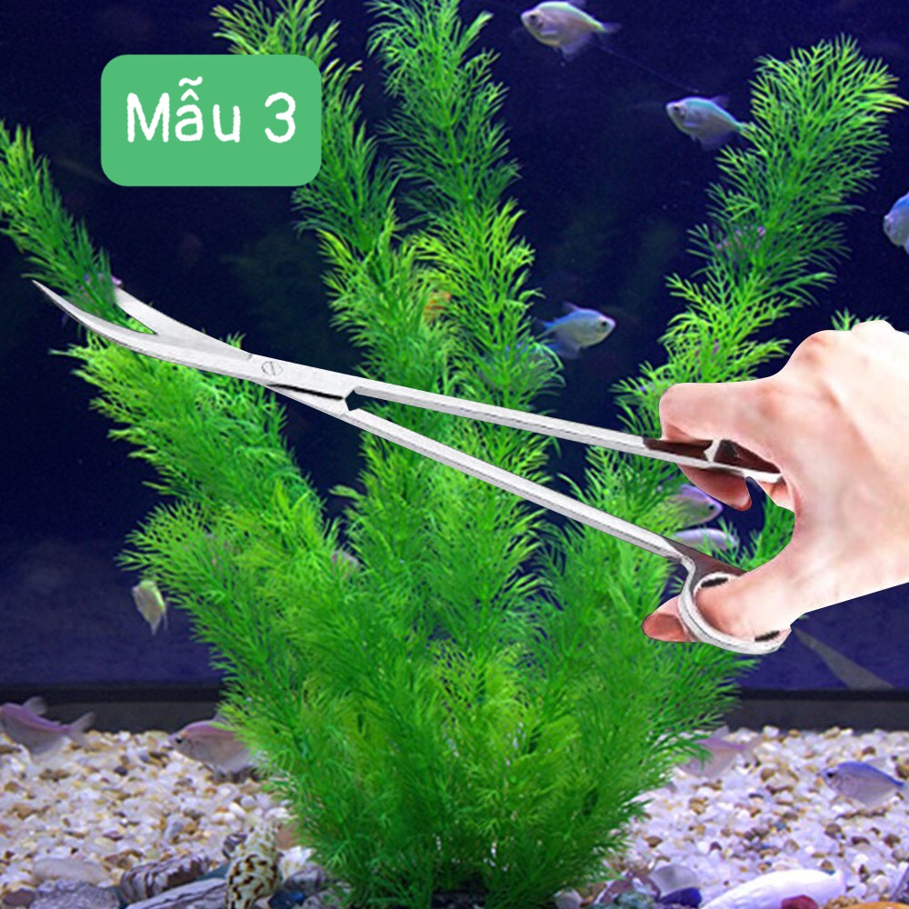 Kéo Cong Lượn Sóng - Kéo tỉa nền thuỷ sinh (màu đen và trắng)