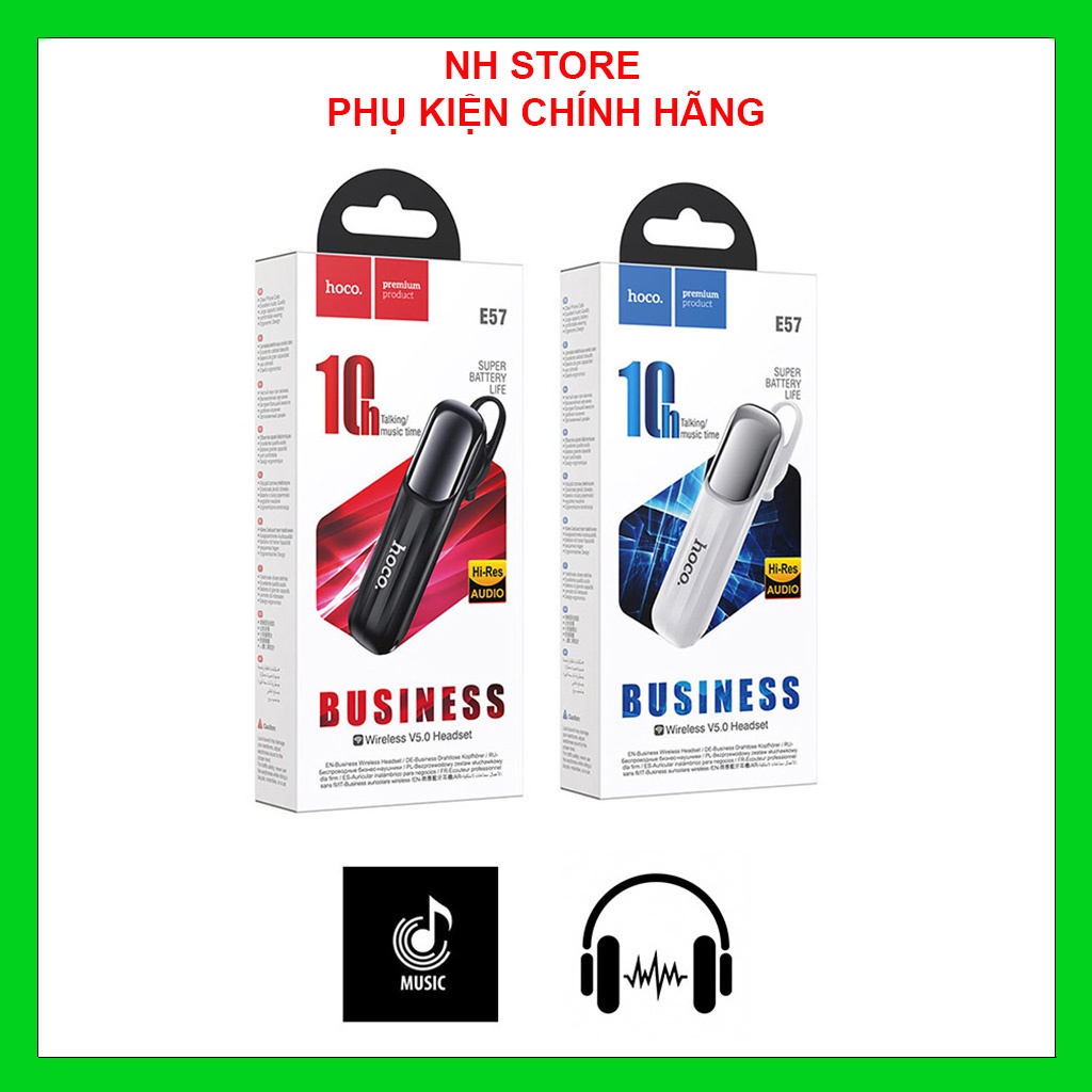 Tai Nghe BlueTooth Chính Hãng Hoco ,Tai Nghe Không Dây Nhét Tai 1 Bên , Pin Dung Lượng Cao , Âm Thanh Chất Lượng.