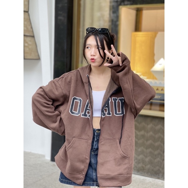 Áo Khoác Nỉ Bông OAHU JACKET Unisex Nam Nữ (Ảnh thật/Có sẵn) | BigBuy360 - bigbuy360.vn