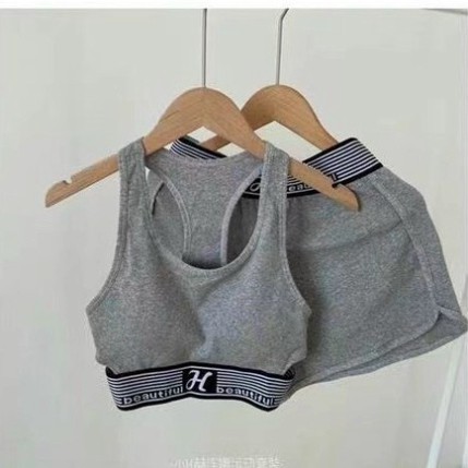 Bộ tập, Bộ đồ tập Gym, Yoga Cotton nữ chất đẹp co giản thoáng khí mã LM BT6688 nội y xanh chất đẹp