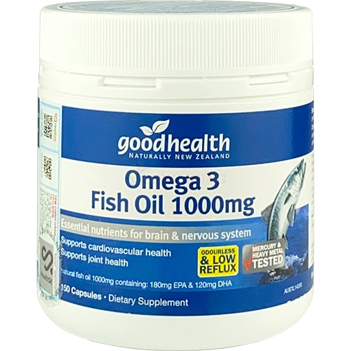 Viên uống GoodHealth Omega 3 Fish Oil 1000mg hỗ trợ tim mạch trí não