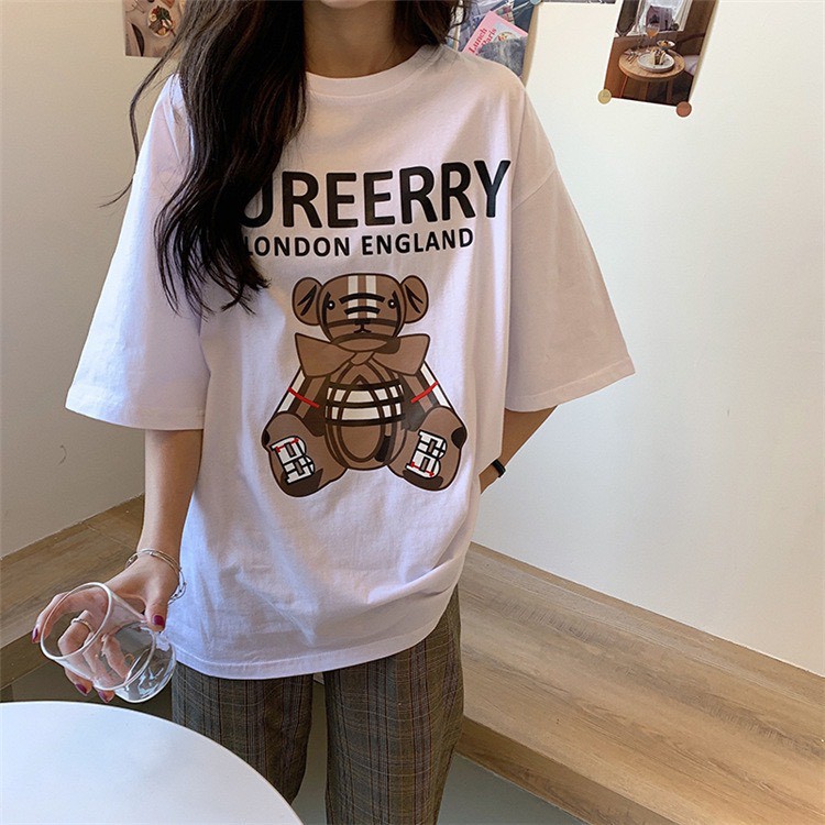 [Hot Nhất 2021] Áo Phông Gấu Dáng Rộng Cotton Sành Điệu