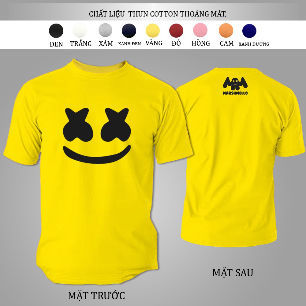 ÁO THUN NAM Marshmelloo TAY NGẮN CỔ TRÒN FORM RỘNG