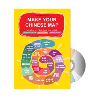 Sách - Make your chinese map bản đồ tư duy tiếng trung theo chủ đề - Phiên bản mới nhất+ DVD tài liệu