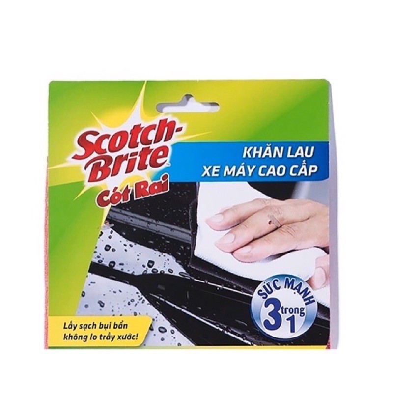 Combo 2 Khăn Lau Xe Máy Cao Cấp Scotch Brite 30*20CM