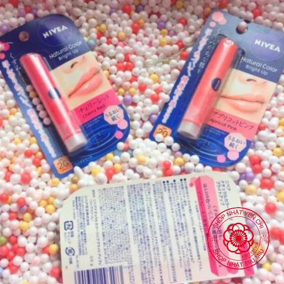 Son dưỡng môi Nivea Natural Color Bright Up SPF Nhật bản